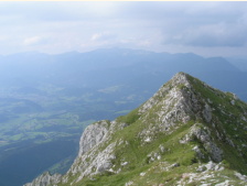 Blick vom Groen Pyhrgas hinber zum Sengsengebirge