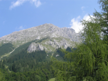 Blick hinauf zum Groen Pyhrgas am bergang von der Bosruckhtte zum Rohrauer Haus