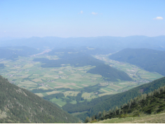 Blick vom Klauen ins untere Liesingtal