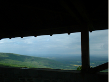 Blick vom Turm am hz ins Westungarische Hgelland