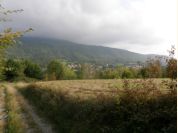 Auf dem Weg von Machilly ber die Grenze zur hchsten Stelle des Kanton Genf