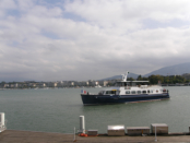 Blick auf das linke Genfer Ufer am Genfer See (Lac Lman)