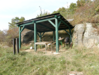 Geniales Rastplatzerl unweit der Kgerlwand mit Gratis-Mineralwasserflaschen