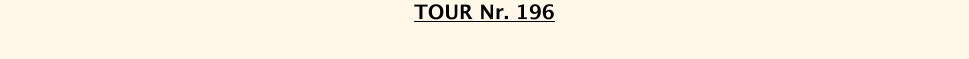 TOUR Nr. 196