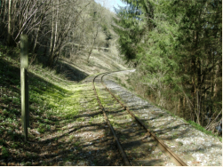 Schmalspurbahn unterhalb von Birkfeld