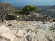 Blick von der Talaia de Victria in die unmittelbare Umgebung