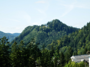 Blick von Gsing auf Ochsenburg und Molterkogel