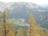 Seewiesen vom Oisching aus gesehen - im Hintgrund die Aflenzer Staritzen