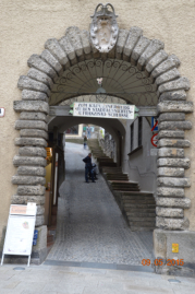 Aufstieg von der Linzer Gasse zum Kapuzinerberg