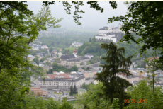 Blick vom Kapuzinerberg auf die Feste Hohensalzburg