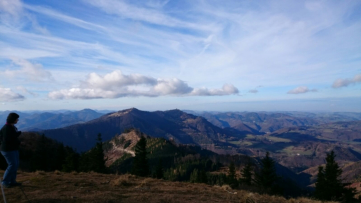 Blick von der Reisalpe gen' Westen - im Vordergrund Hinteralm und Muckenkogel