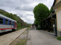 Haltestelle Stein-Mautern der leider eingestellten Wachauerbahn