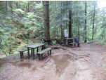 Rastplatz mit Klammbuch in der Heiligengeistklamm