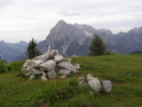 Gipfelmarkierung am Spielkogel