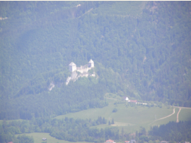Burg St. Gallen vom Großen Maiereck im Zoom aufgenommen