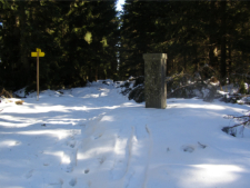 Gipfelmarkierung am Viehberg
