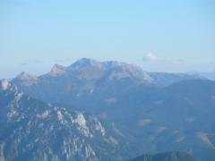 Gezoomter Hochschwabblick vom Tamischbachturm aus