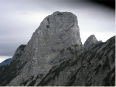 Tieflimauer in Groaufnahme am bergang vom Kleinen Buchstein