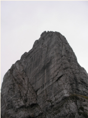 Gipfelaufbau des Kleinen Buchstein