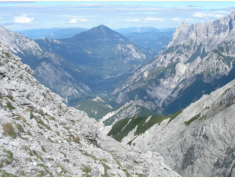 Blick vom Riffel gen' Osten mit dem Lugauer im Zentrum