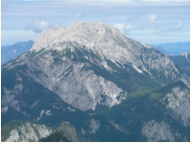 Hochtor vom Sattel zwischen Riffel und Admonter Kalbling aus gesehen
