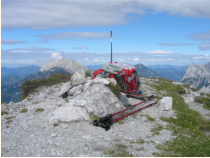 Gipfelstange am Riffel