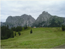 Admonter Reichenstein und Totenkpfl als Hintergrund der Mdlinger Htte