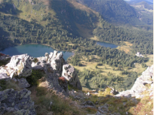 Groer und Kleiner Scheiblsee vom Groen Hengst aus gesehen